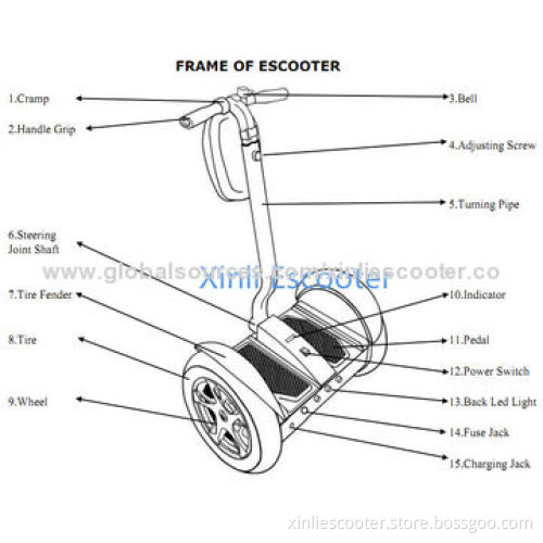 Two-wheel Self Balancing Electric Scooter with Lead-acid Battery, for Country Cross Personal Device